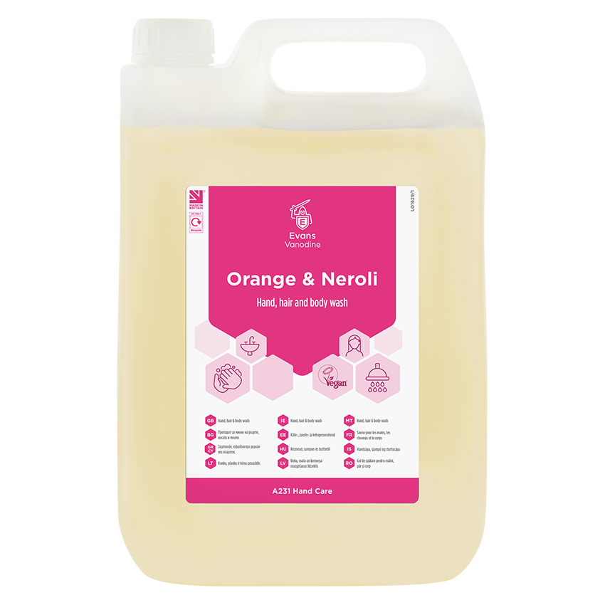 Evans Orange & Neroli Liquid Hand Soap 5L