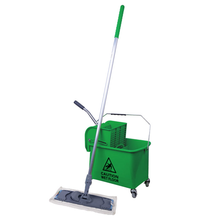 Microspeedy Flat Mop Complete Kit Green