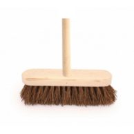 12" Stiff Bassine Wooden Broom