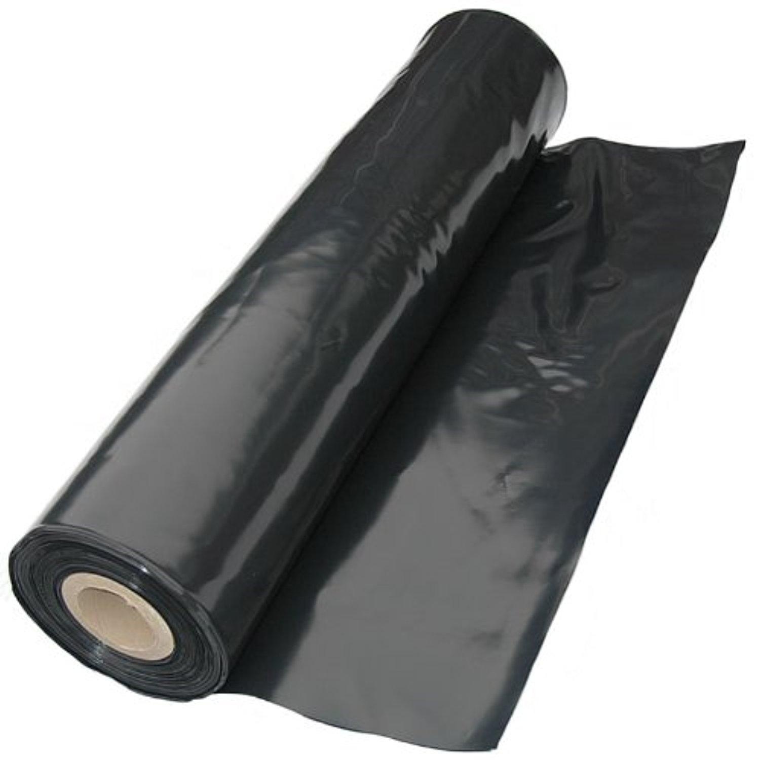 Black Polythene Sheeting 4 X 25 Metres Multi Folded 1 Metre Litelines Direct