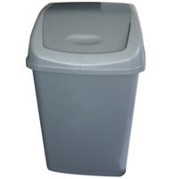 Grey Plastic Swing Bin 50L