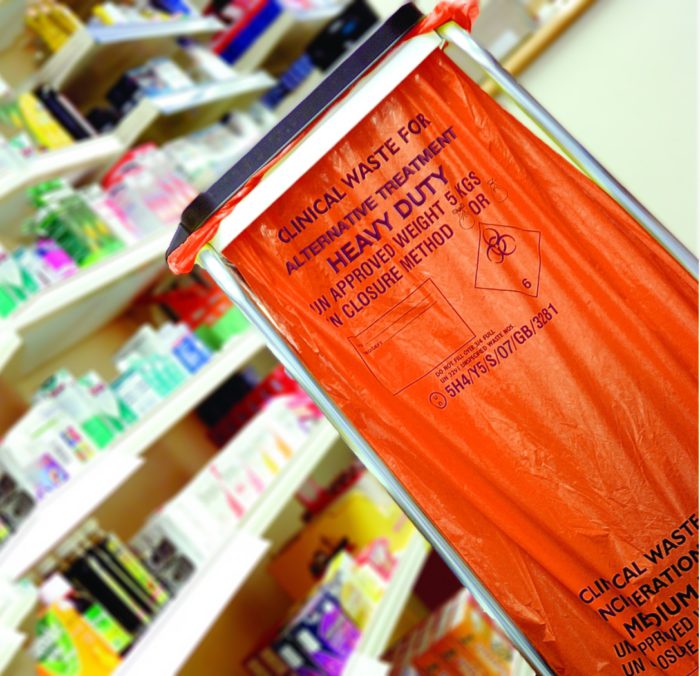 Orange Clinical Waste Sacks 15x28x39" Heavy Duty (100 sacks)