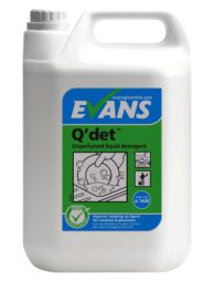 Evans Q'det Unperfumed Washing Up Liquid 5L