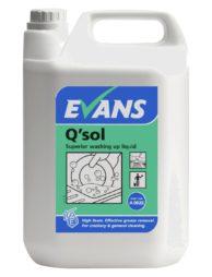 Evans Q'sol Superior Washing Up Liquid 5L