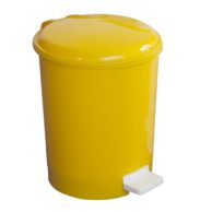 Plastic Pedal Bin Yellow 20 litres