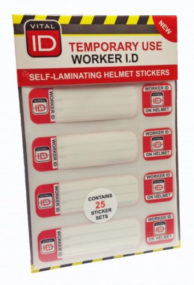 Hard Hat ID Temp Stickers (25 Pack)