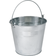 Galvanised Metal Bucket 13L