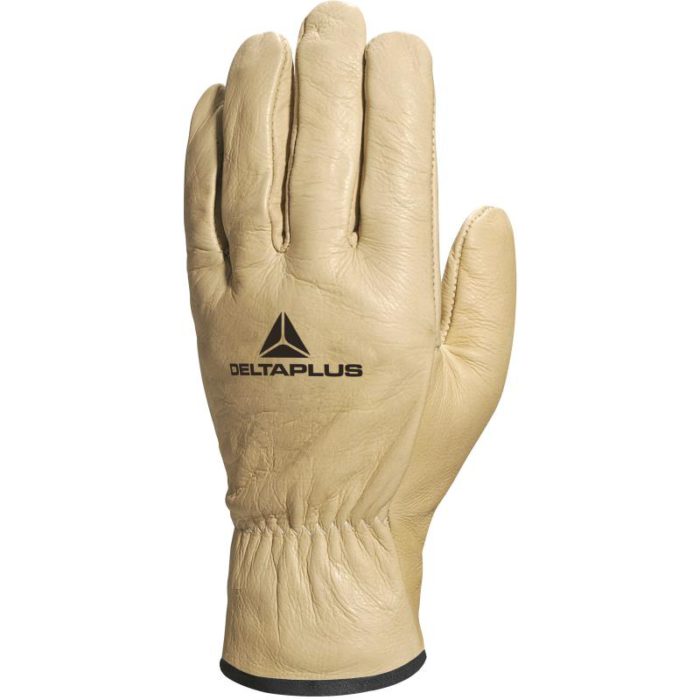 Delta Plus FB149 Tan Cowhide Leather Driver Gloves