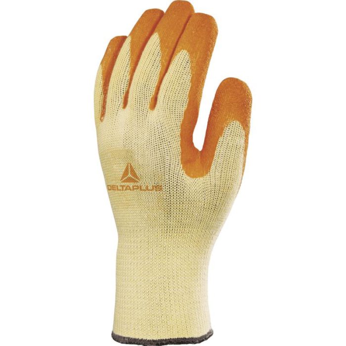 Delta Plus VE730 Orange Latex Coated Gloves