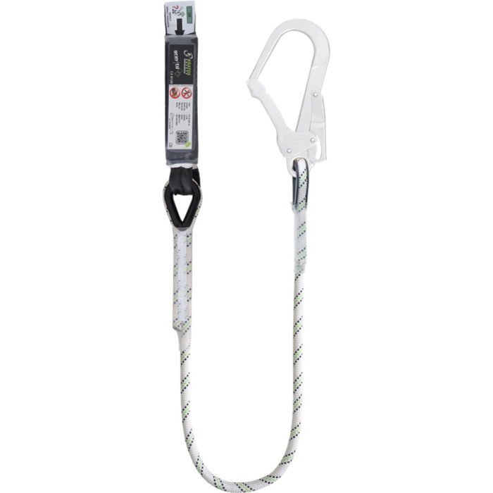 Kratos Shock Absorbing Kernmantle Rope Lanyard with Scaff Hook