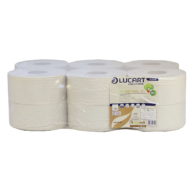Lucart EcoNatural Mini Jumbo Toilet Rolls 2-Ply 150m (12 Rolls)