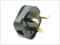 SMJ Black Heavy-Duty Rubber Plug Fused 13A