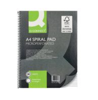 Q-Connect Ruled Spiral Soft Cover Notebook 160 Pages A4 (Pack of 5)
