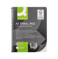 Q-Connect Ruled Spiral Soft Cover Notebook 160 Pages A5 (Pack of 5)