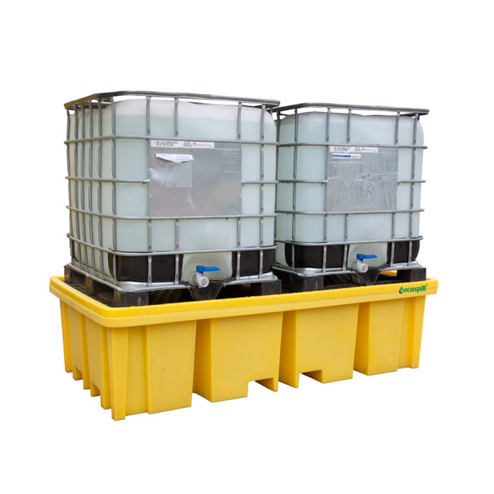 Ecospill Double IBC 4 Way Entry Spill Pallet