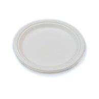 Bagasse Compostable Round Plates 9"/22cm (500 Box)