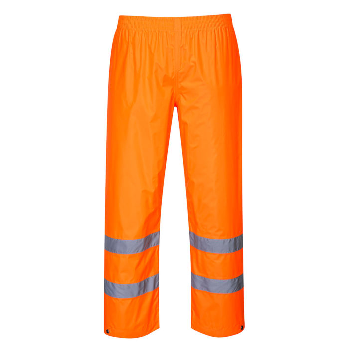 Portwest Orange Hi-Vis Rain Trouser