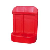 Double Red Moulded Fire Extinguisher Stand 6kg/6l & 2kg