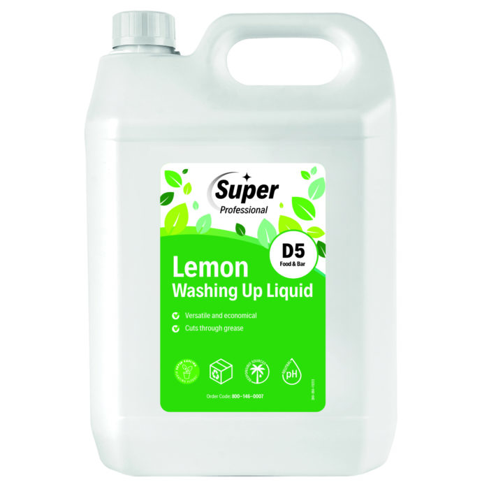 Super D5 Lemon Washing Up Liquid 5L