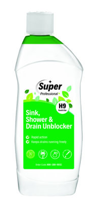 Super H9 Sink, Shower & Drain Unblocker 500ml
